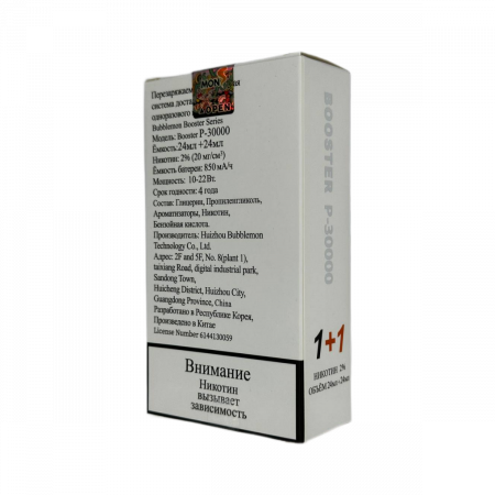 BUBBLE MON BOOSTER DUBLE 30000 Черный виноград / дыня 2%