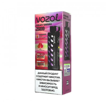 Электронная сигарета Vozol Gear Shisha 25000 затяжек - Клубника киви со льдом