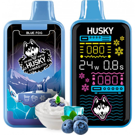 Husky Air Max Ultra Strong 25000 Blue Fog (Йогурт с черникой)